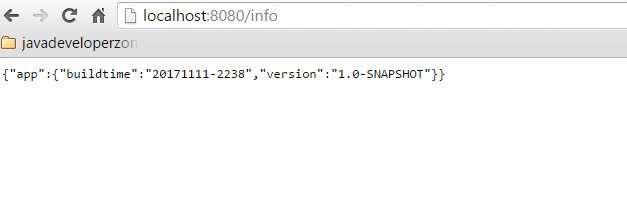 Spring Boot View build information – Java Developer Zone